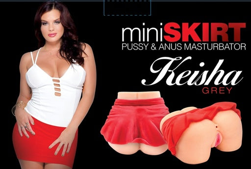 Mini Skirt Keisha Grey Pussy and Ass Masturbator