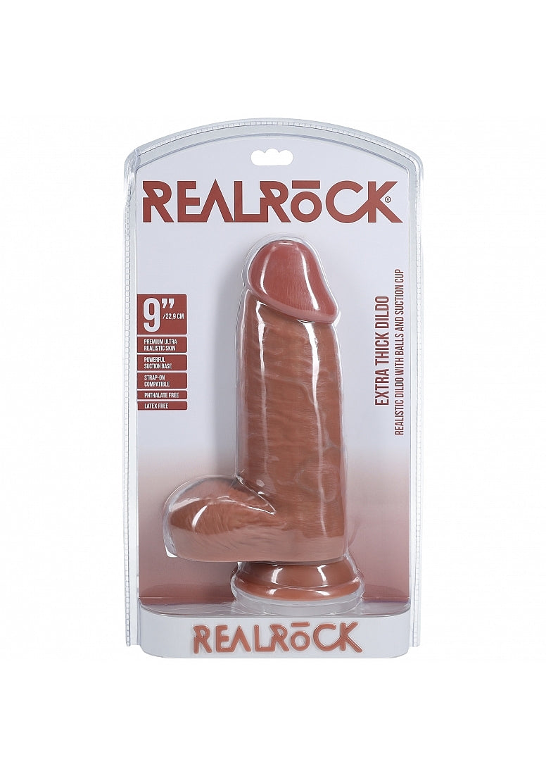 RealRock Extra Thick With Balls 9"