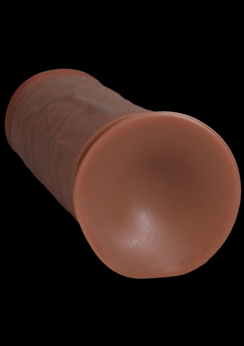 RealRock Ultra Realistic Skin - Extra Thick Straight without Balls 9" / 23 cm - Tan