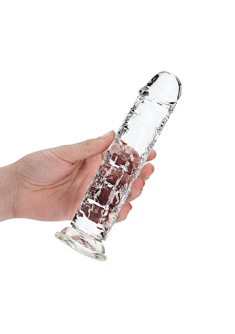 Crystal Clear Dildo 8in Straight no Balls