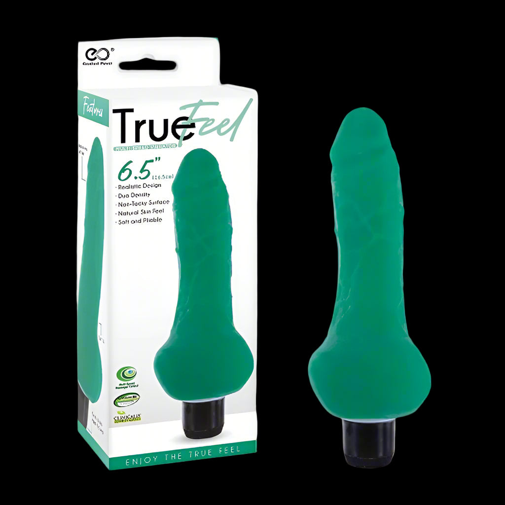 True Feel Realistic TPR Vibrator 6.5