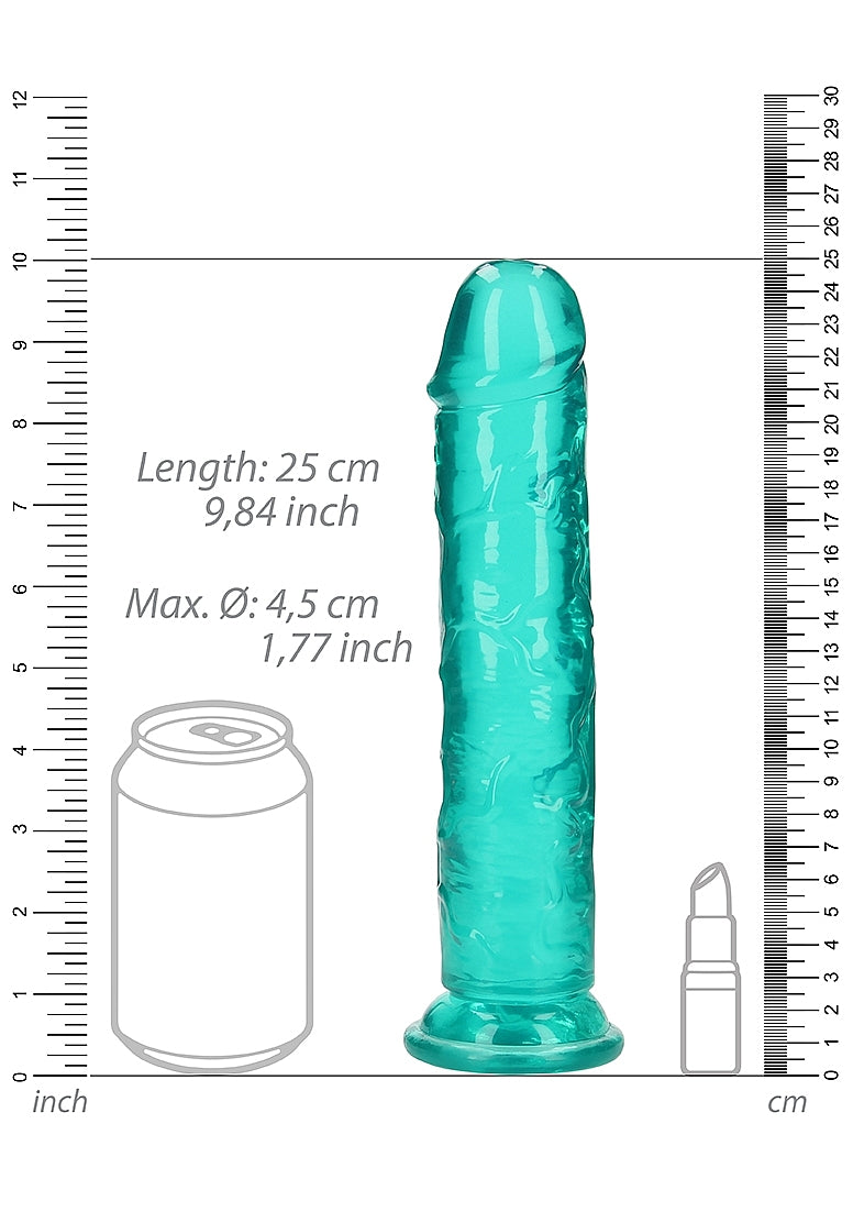 Crystal Clear Dildo 9in Straight no Balls
