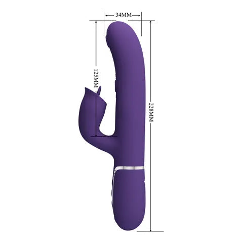 Party Up ALAN Dual Motor Vibrator - Purple