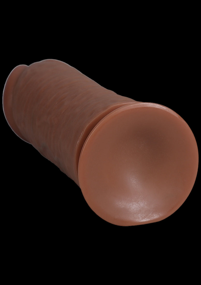 RealRock Ultra Realistic Skin - Extra Thick Straight without Balls 10" / 25,4 cm - Tan