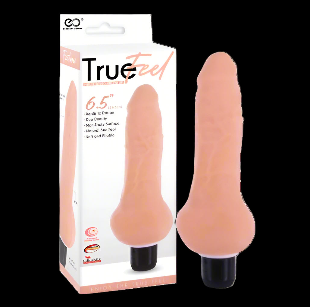 True Feel Realistic TPR Vibrator 6.5