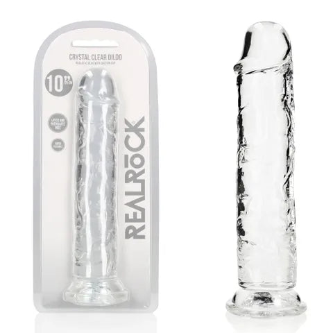 Crystal Clear REALROCK 28 cm Straight Dildo