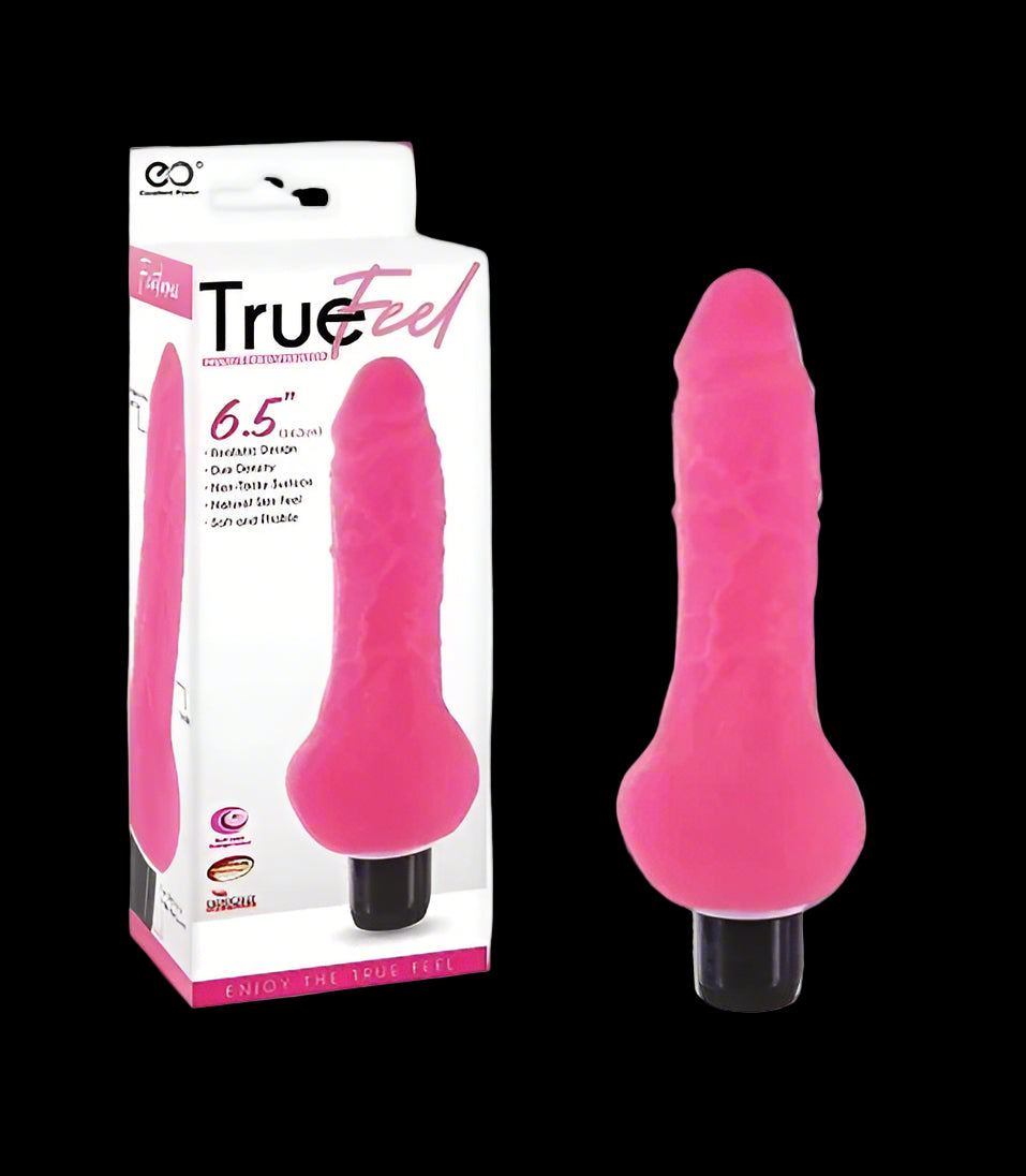 True Feel Realistic TPR Vibrator 6.5