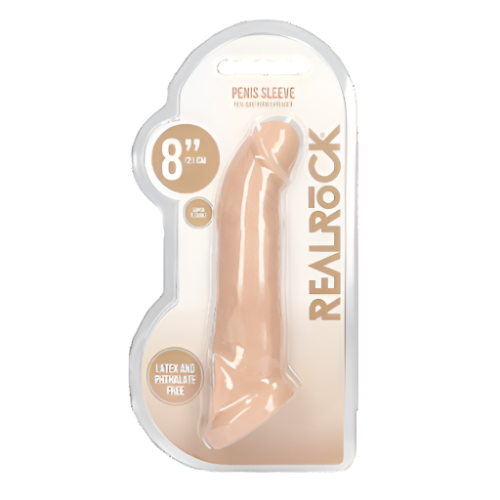 RealRock 8"Realistic Penis Sleeve Flesh