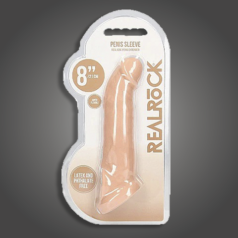 RealRock 8"Realistic Penis Sleeve Flesh