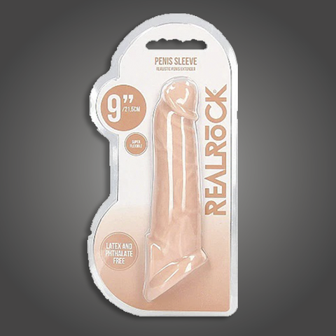 RealRock 9"Realistic Penis Sleeve Flesh