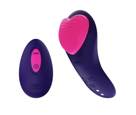 LoveStyle Purple Silicone 9 Mode Panty Vibe with Heart
