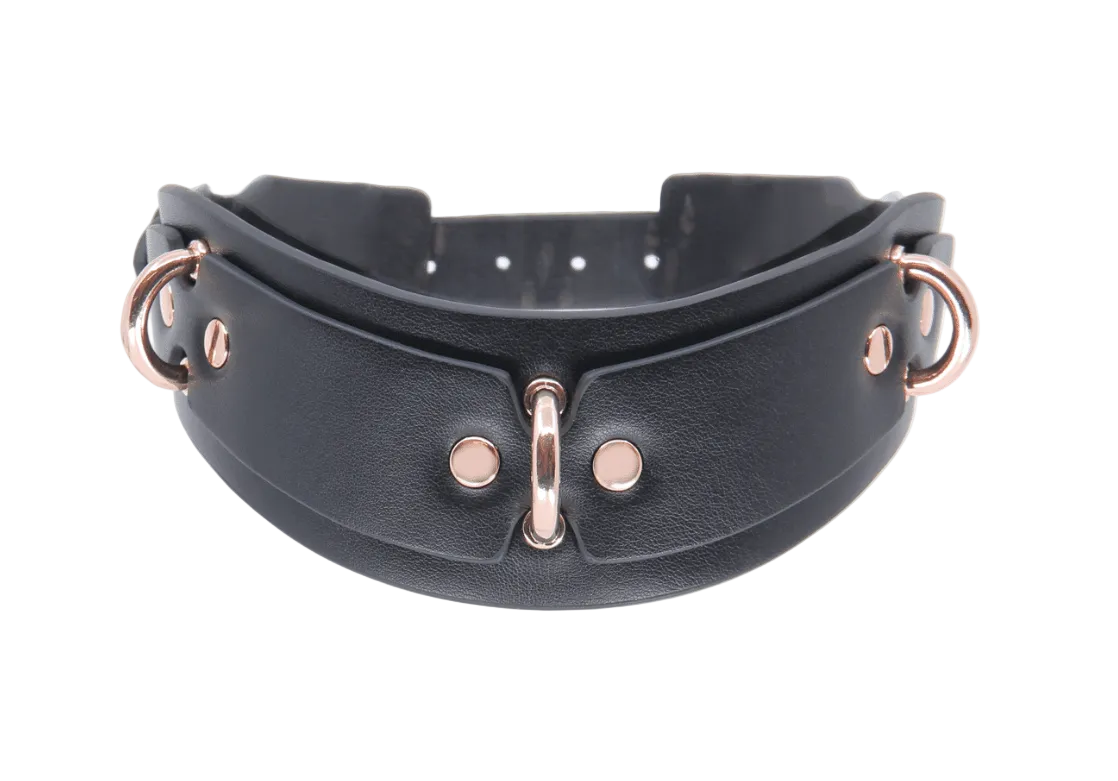 Posture Collar with 3 Rings Rose Gold