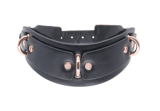 Posture Collar with 3 Rings Rose Gold