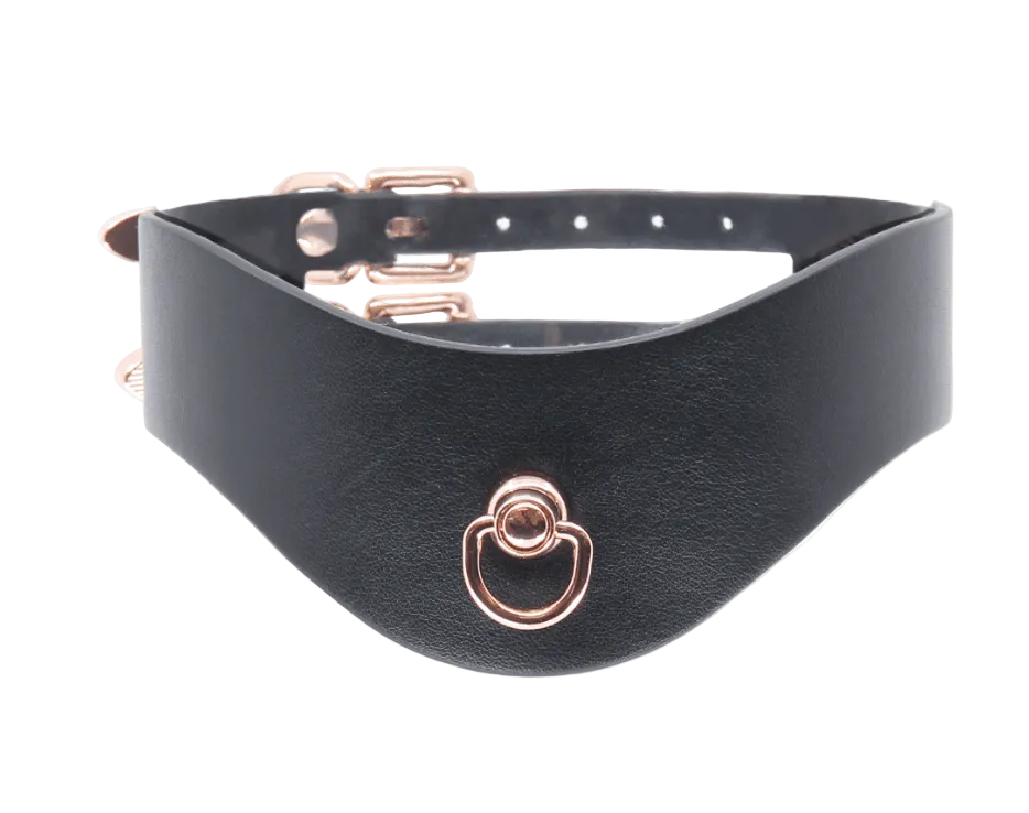 Double Strap Collar Rose Gold