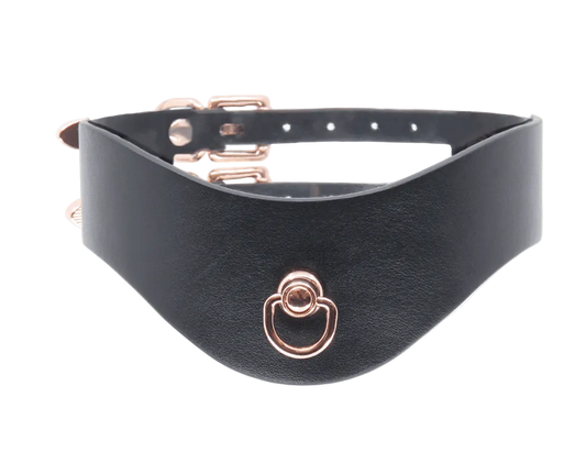 Double Strap Collar Rose Gold