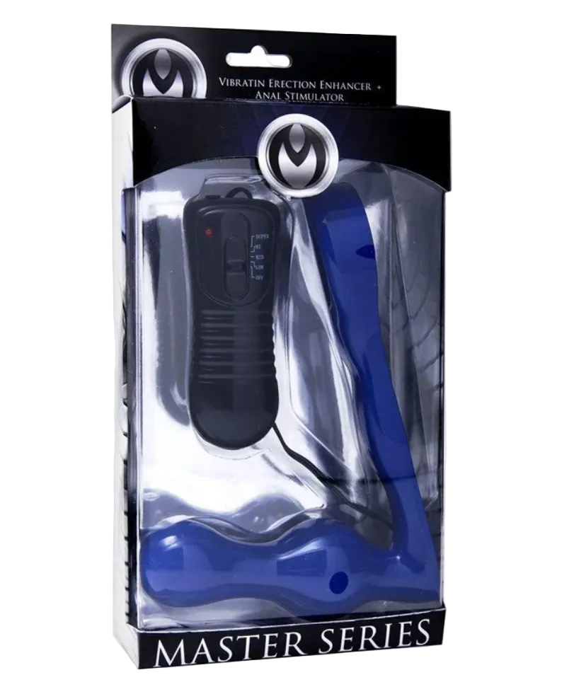 The Spire Quattro Vibrating Cock Ring With Anal Plug