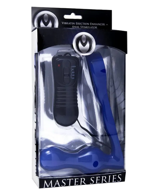 The Spire Quattro Vibrating Cock Ring With Anal Plug