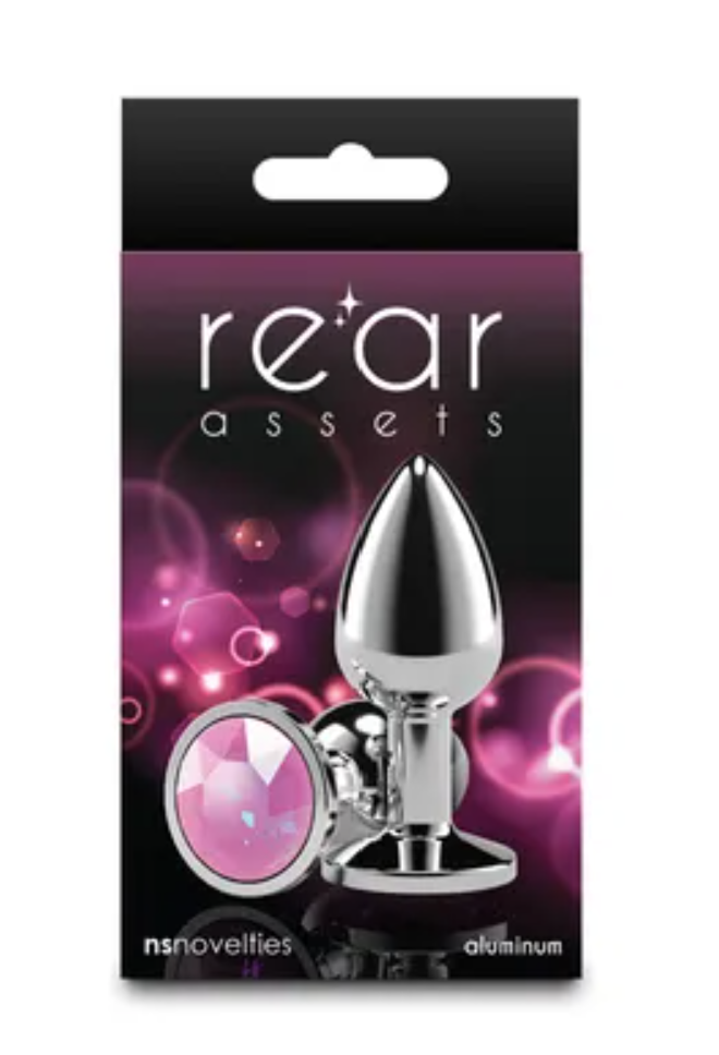 Rear Assets Silver Anal Plug  Small