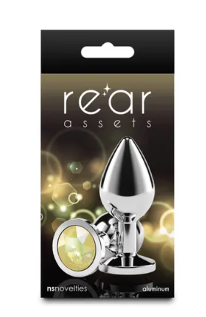 Rear Assets Silver Anal Plug Medium