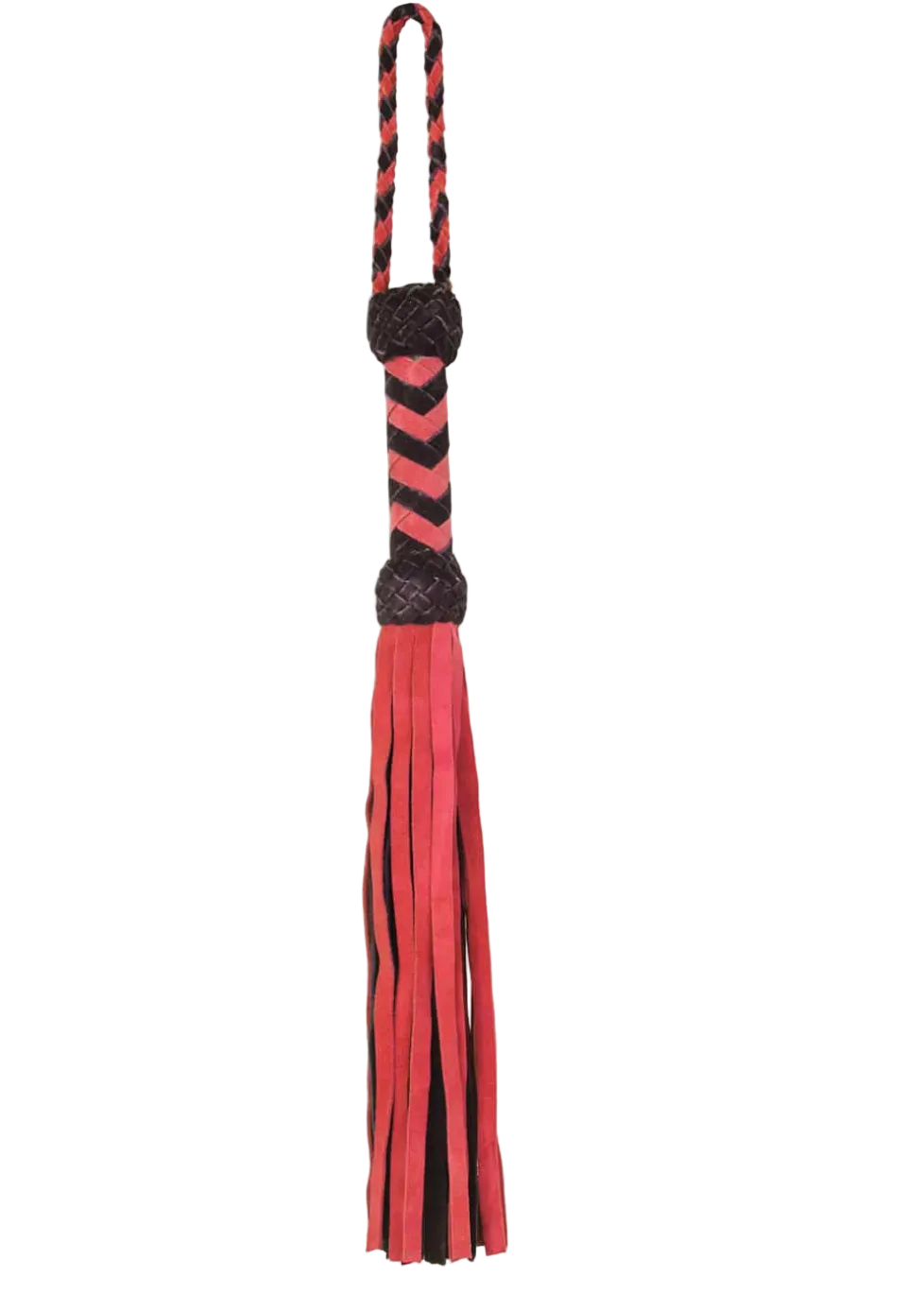 Suede Flogger 75cm Red/Black