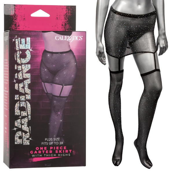 Radiance One Piece Garter Skirt with Thigh Highs