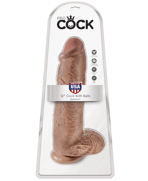 King Cock 12in Cock with Balls
