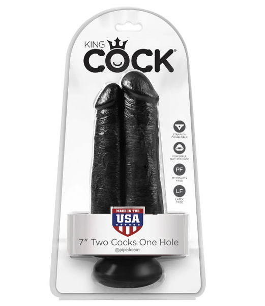 King Cock 7in Two Cocks One Hole XXX