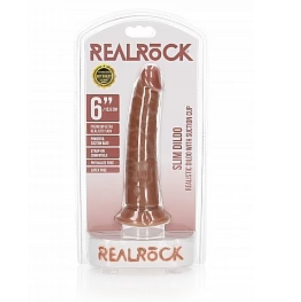 RealRock Realistic Slim Dildo 6"