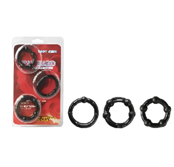 Cock Ring Set 3 Black