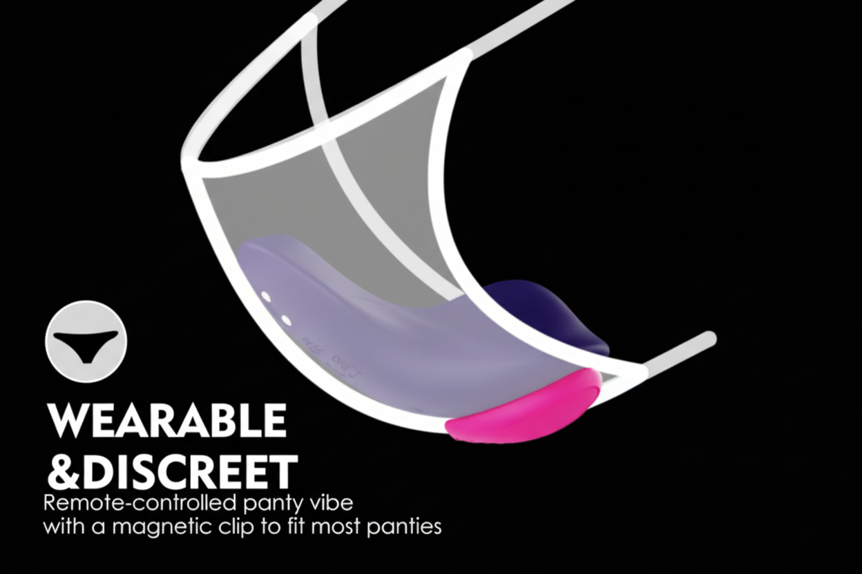 LoveStyle Purple Silicone 9 Mode Panty Vibe with Heart