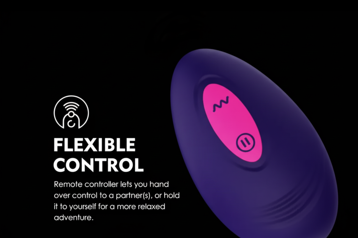 LoveStyle Purple Silicone 9 Mode Panty Vibe with Heart