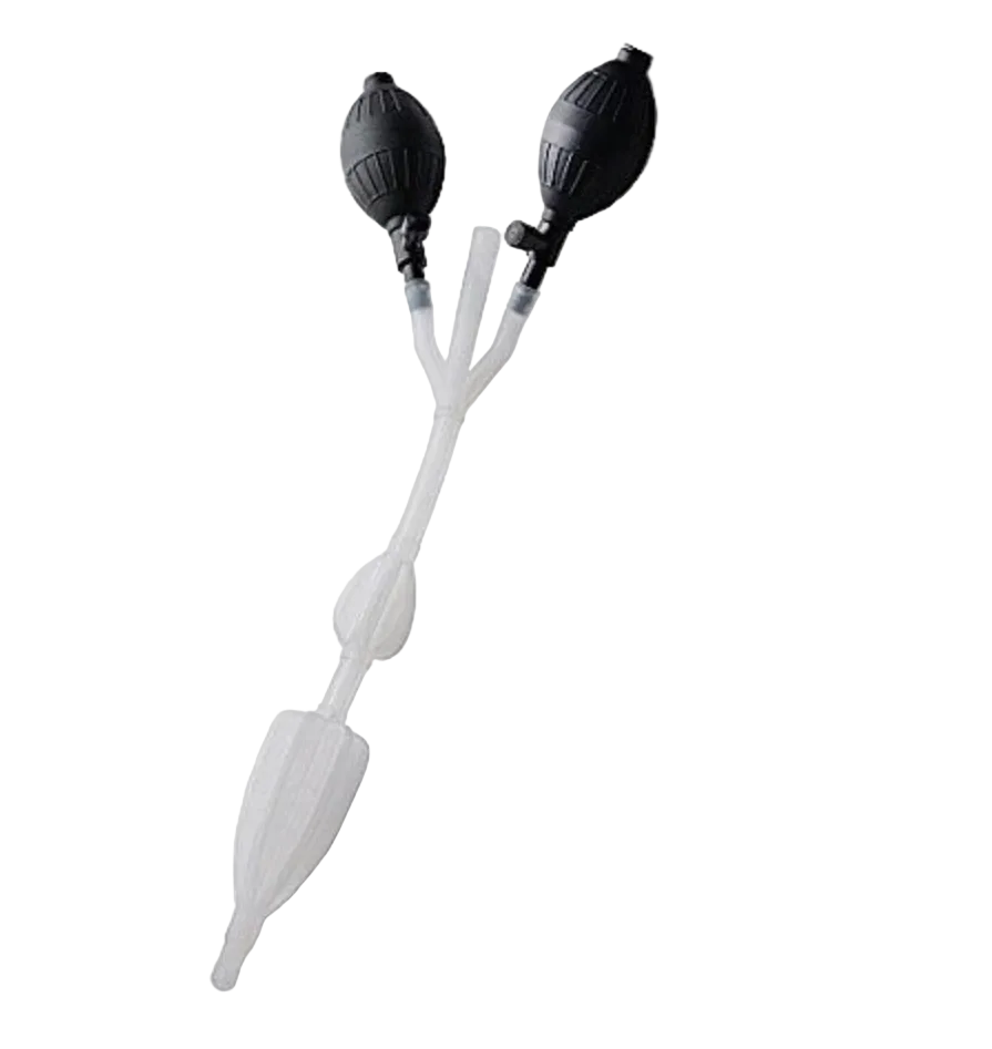 Silicone Anal Catheter With Bulbs