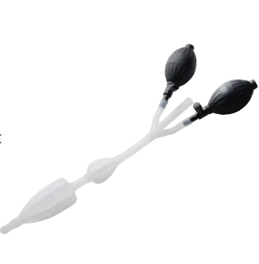 Silicone Anal Catheter With Bulbs