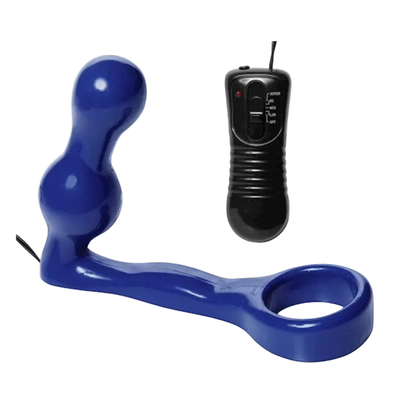 The Spire Quattro Vibrating Cock Ring With Anal Plug
