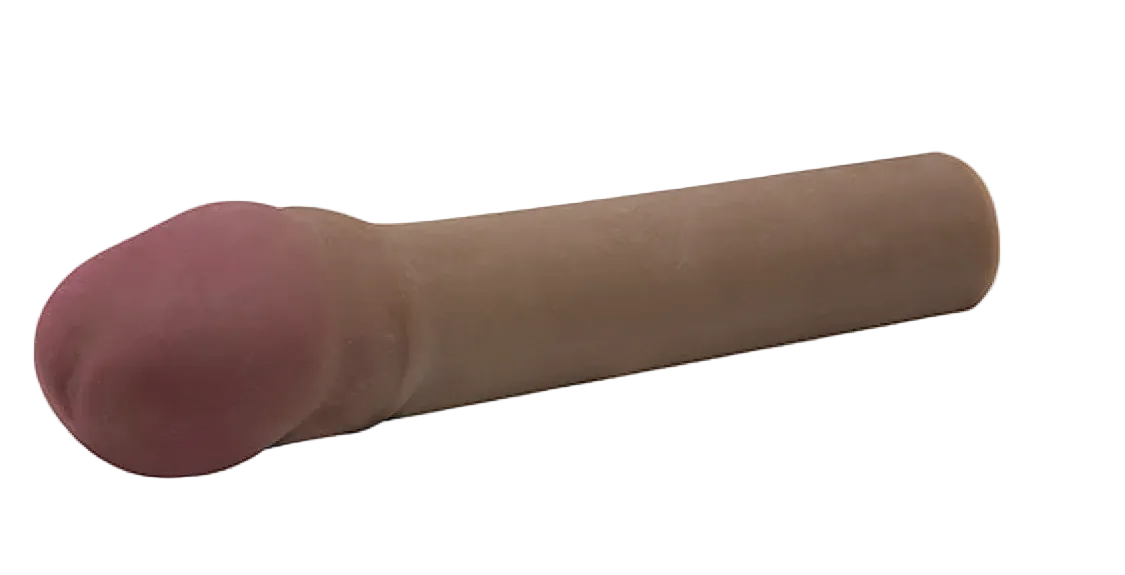 CyberSkin 2 inch Xtra Thick Vibrating Transformer Penis Extension Dark