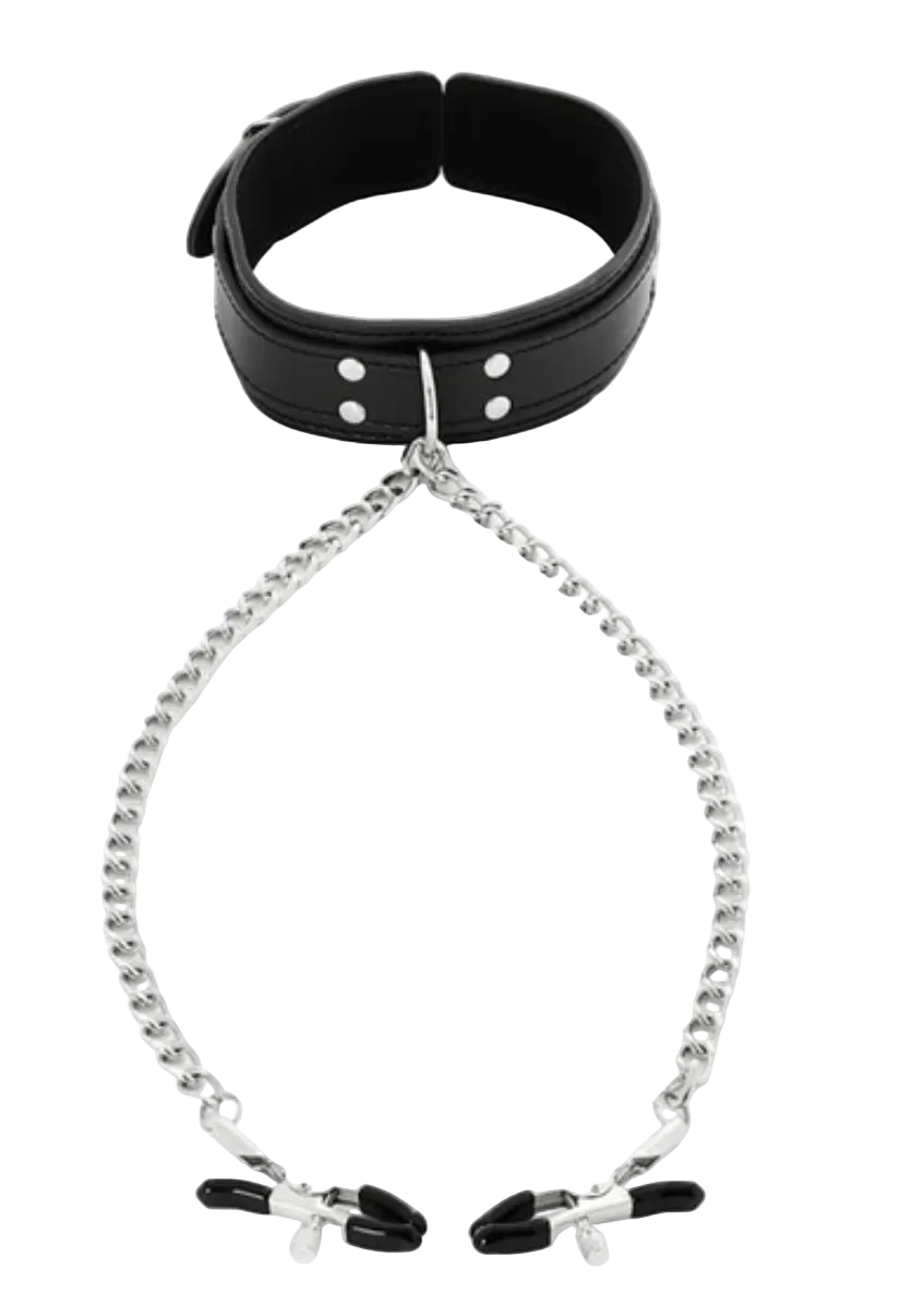 Sportsheets Collar with Nipple Clamps