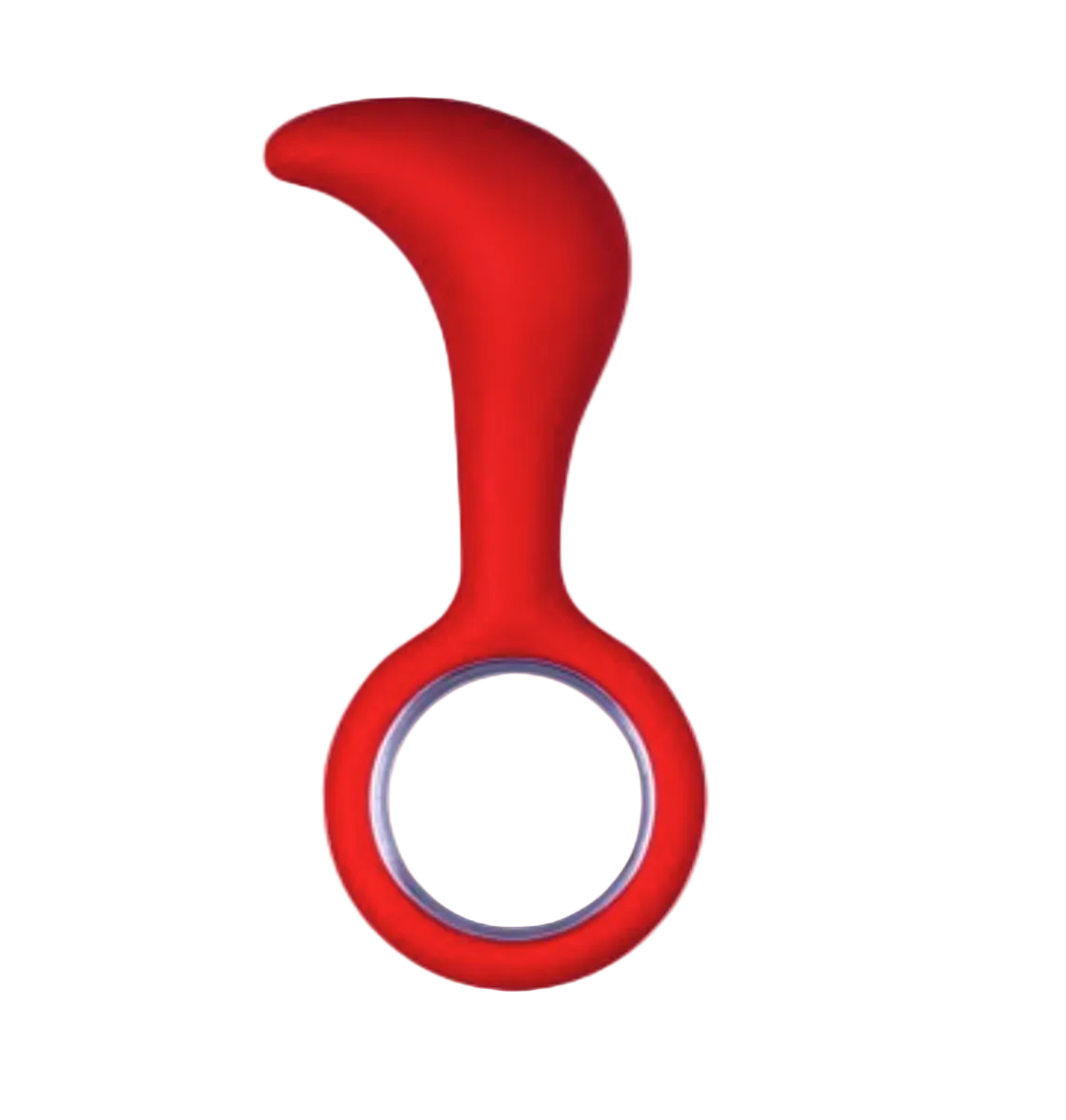 Invader 3" Silicone Prostate Plug -Red