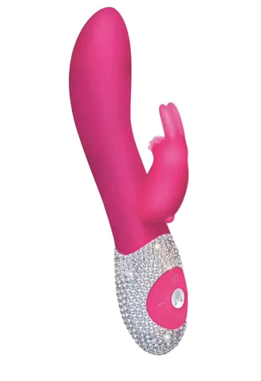 The Classic Rabbit Crystalized Hot Pink