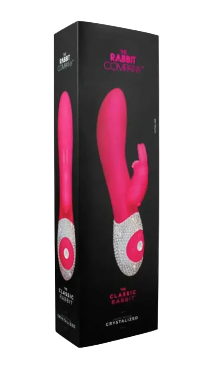 The Classic Rabbit Crystalized Hot Pink