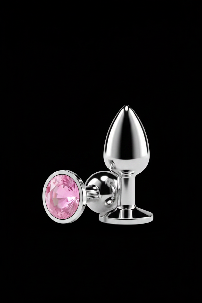 Rear Assets Silver Anal Plug  Small