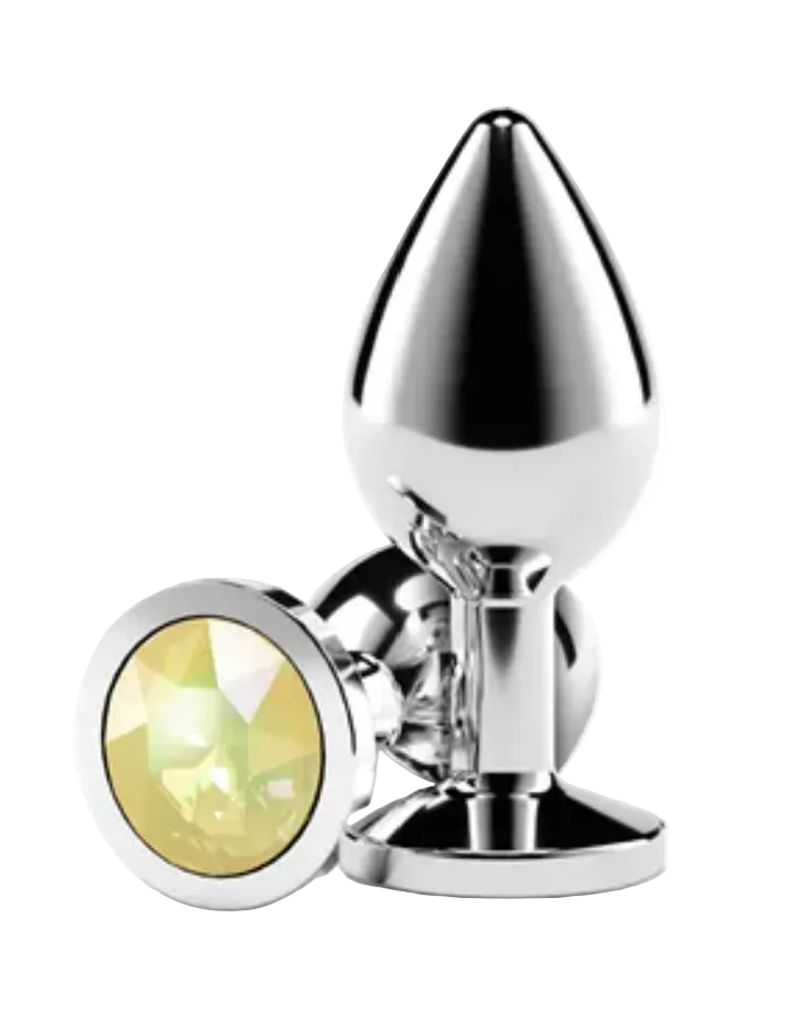 Rear Assets Silver Anal Plug Medium