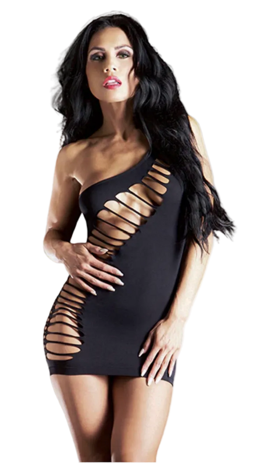 Ladies One Shoulder Dress Wild Holes