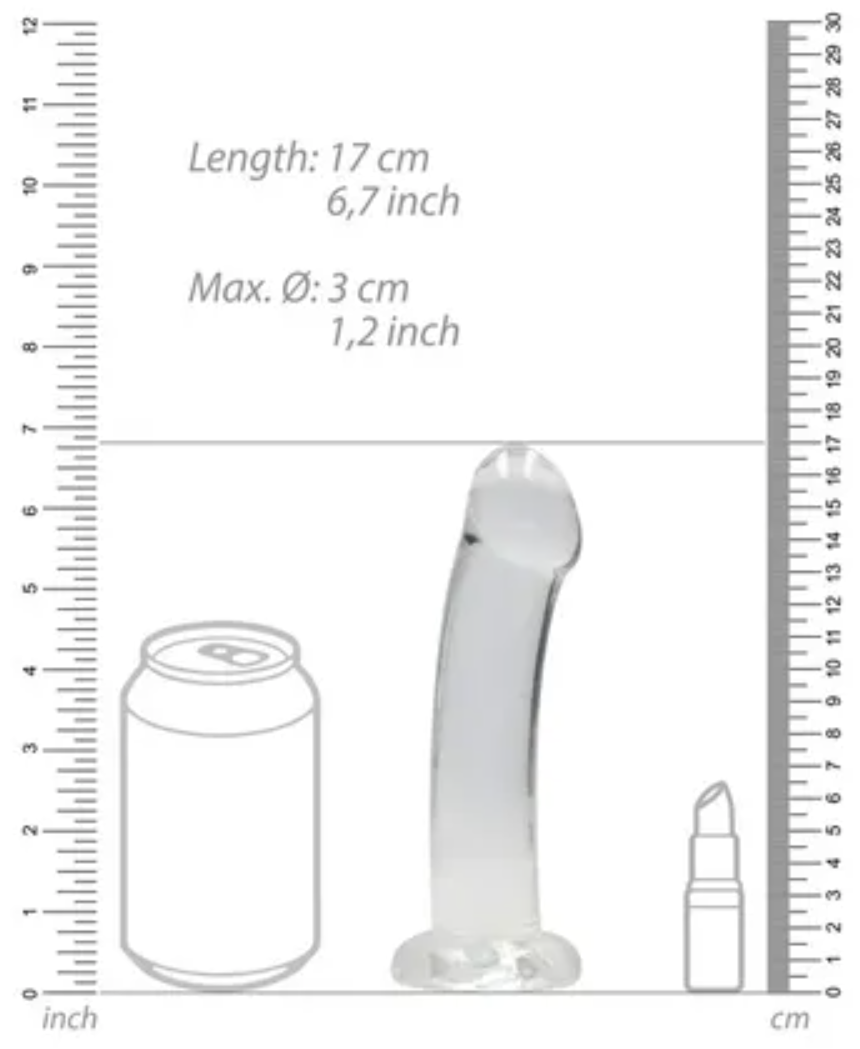 REALROCK Non Realistic Dildo With Suction Cup - 17 cm