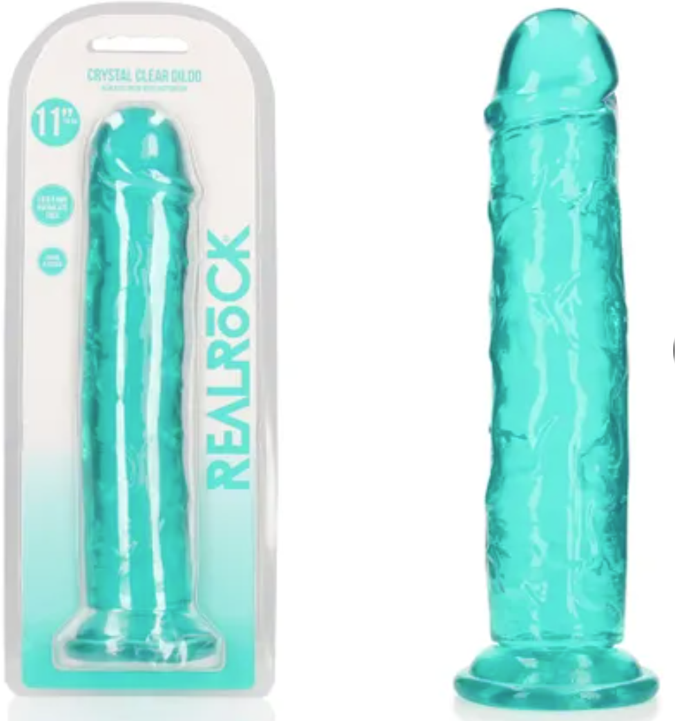 Crystal Clear Dildo 9in Straight no Balls