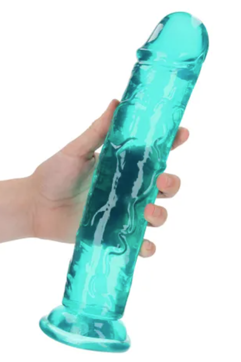 Crystal Clear Dildo 9in Straight no Balls