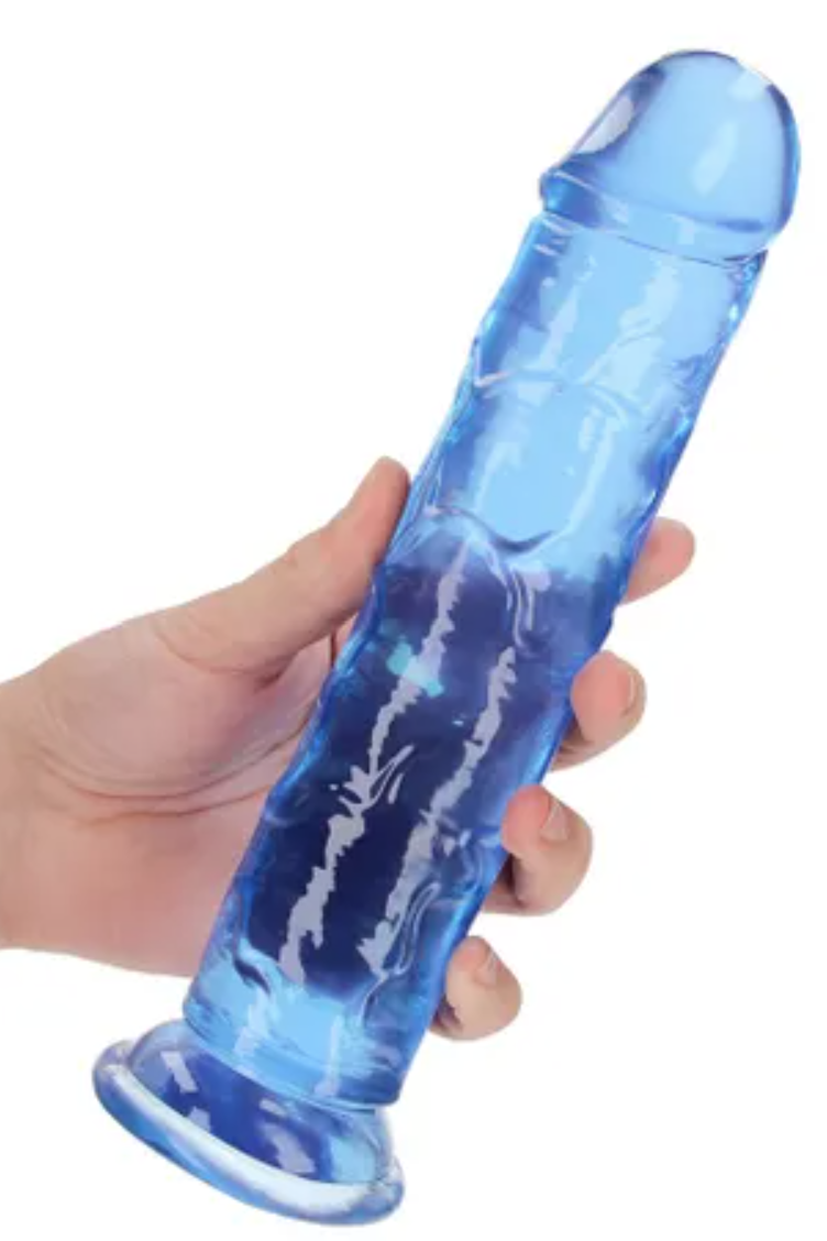 Crystal Clear Dildo 9in Straight no Balls