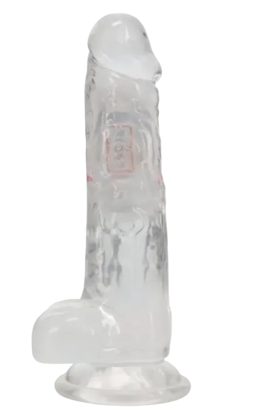 REALROCK 7'' with Balls Wireless Rechargeable LED Vibrating Dong