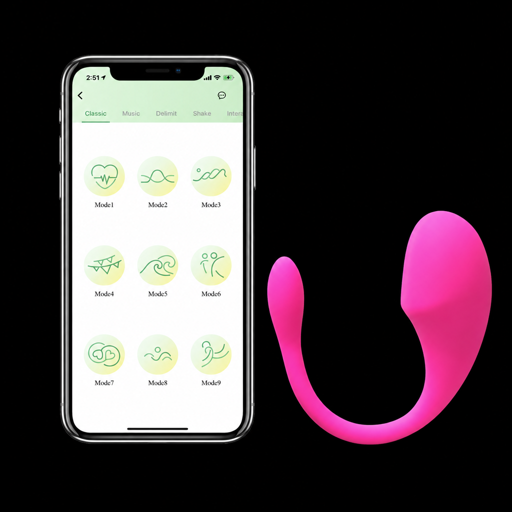 LoveStyle Pink Vibrating Egg App Controlled