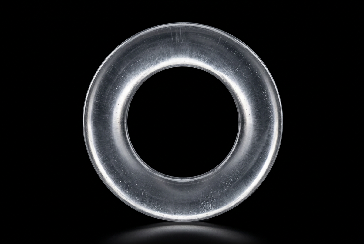 4.3cm Smooth Stretchy Cock Ring Clear