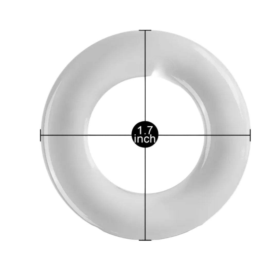 4.3cm Smooth Stretchy Cock Ring Clear